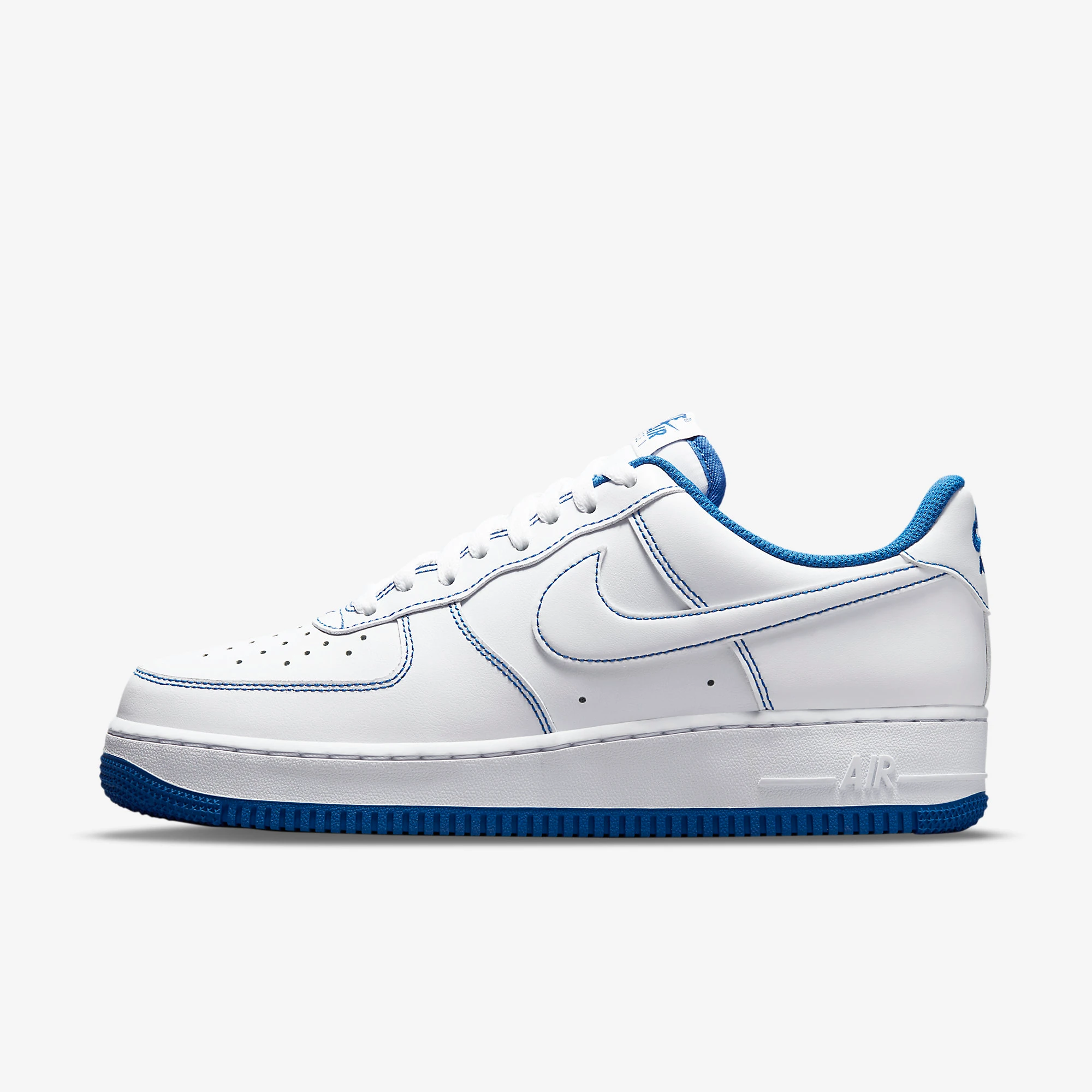 Nike Air Force 1 '07 'Contrast Stitch - White Game Royal'