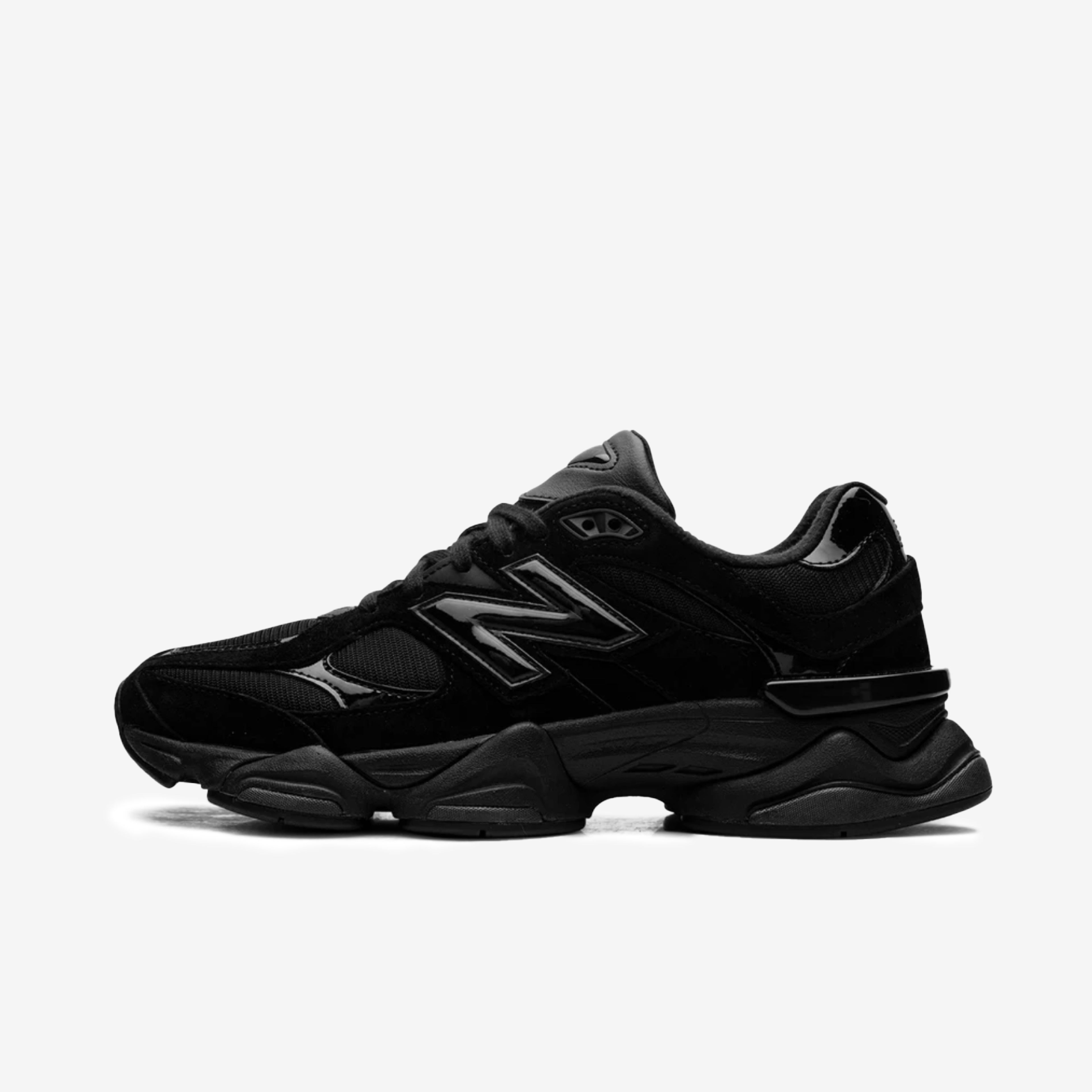 New Balance 9060  Triple Black Patent