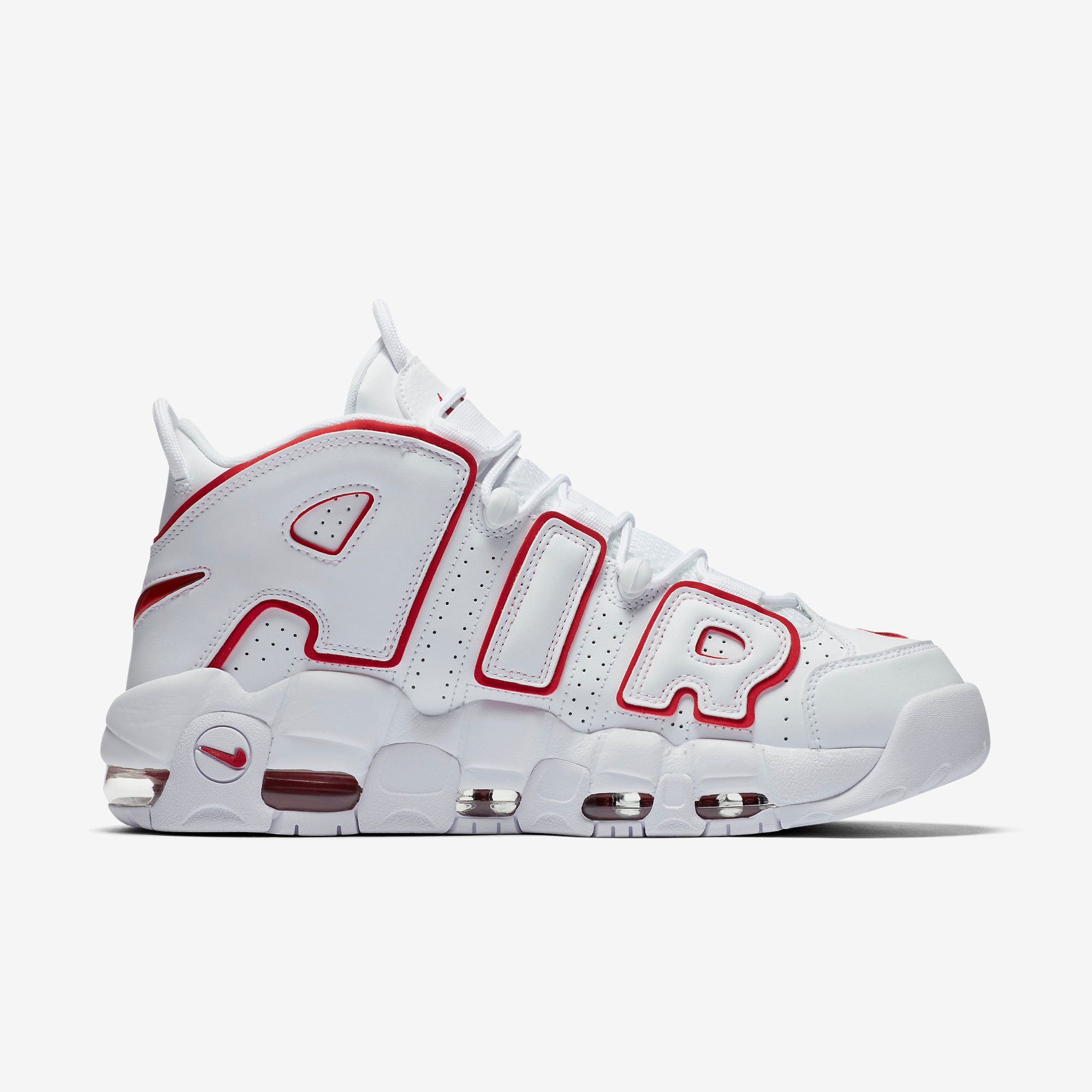 Nike Air More Uptempo White Varsity Red