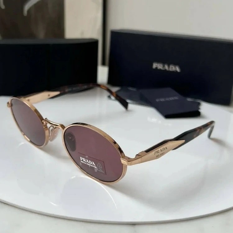 Prada PR65ZS Oval Purple Brown