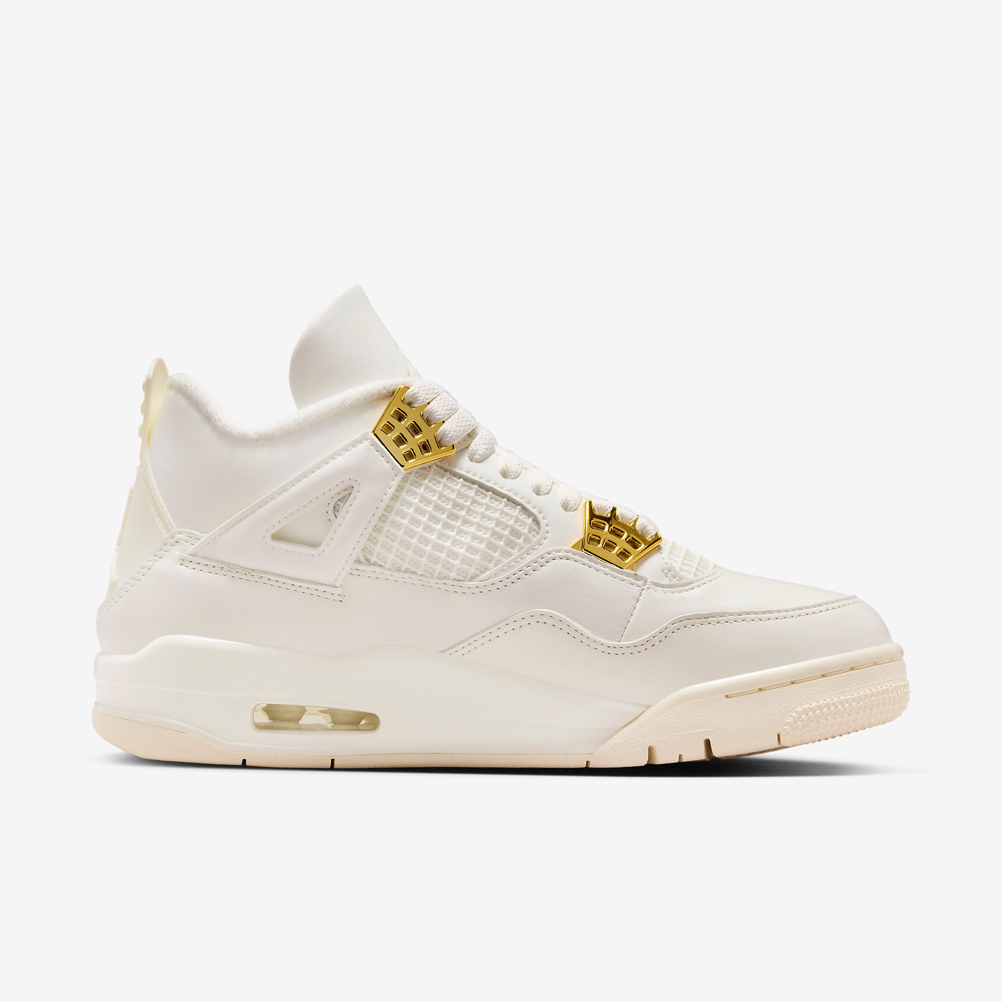 Nike Air Jordan 4 Retro White & Gold