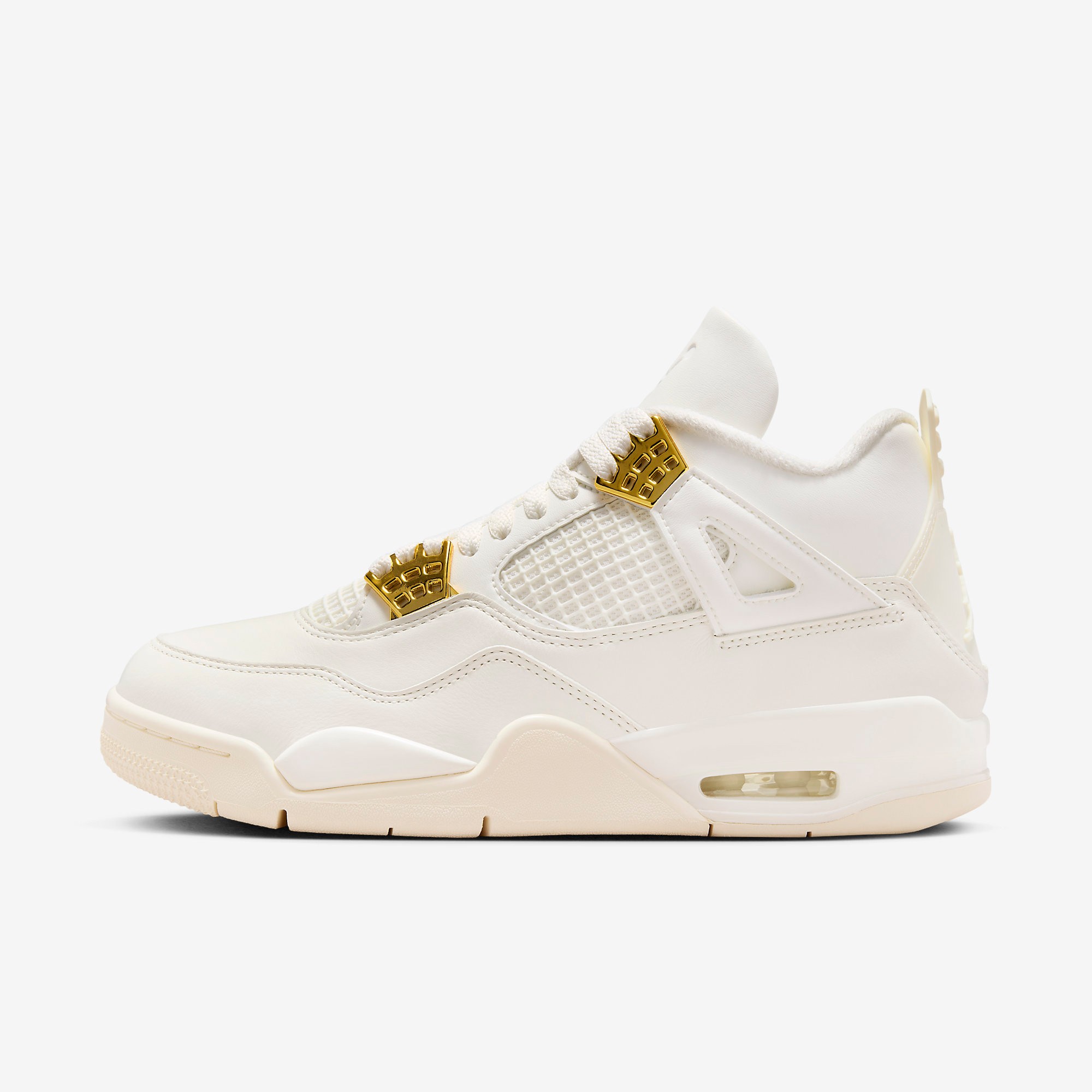 Nike Air Jordan 4 Retro White & Gold