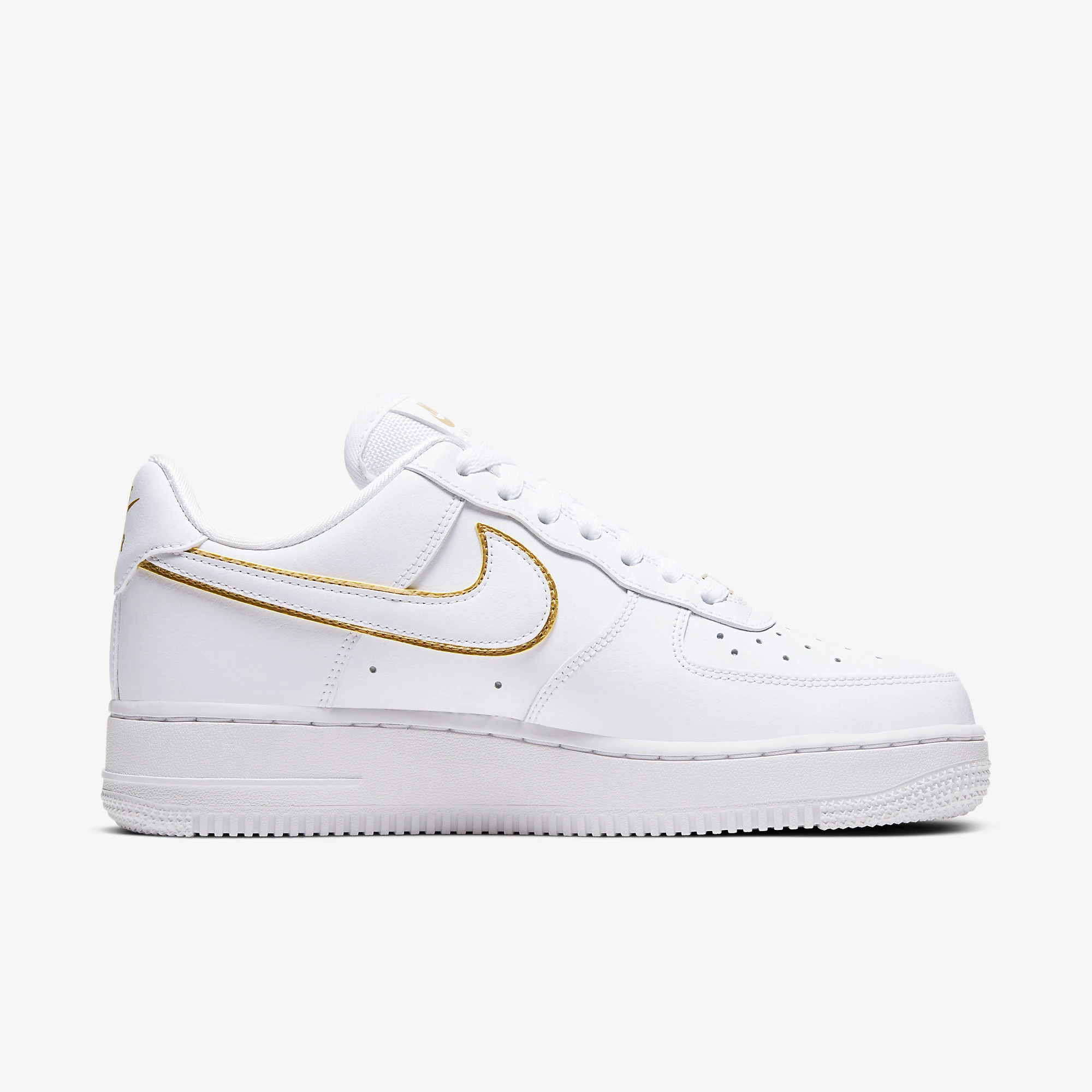 Nike Air Force 1 Low Icon Clash White Metallic Gold