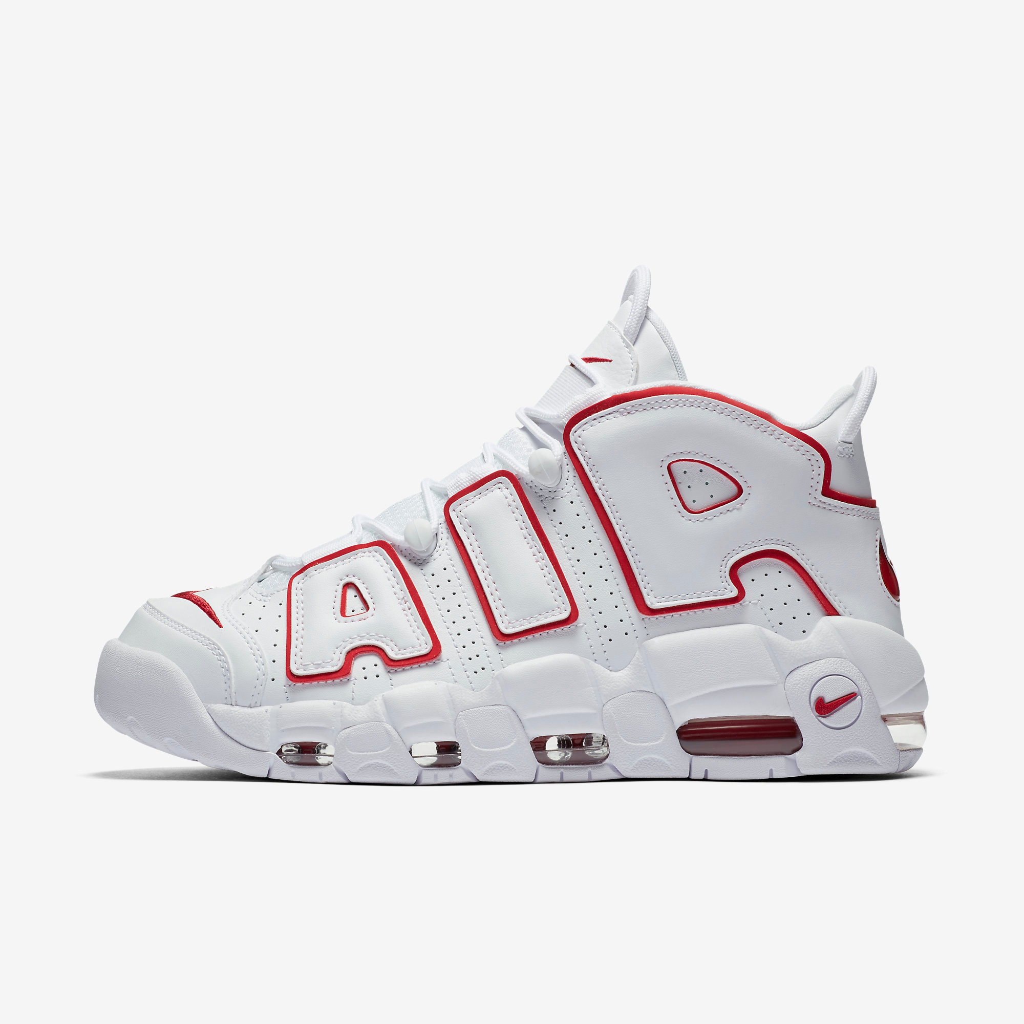 Nike Air More Uptempo White Varsity Red