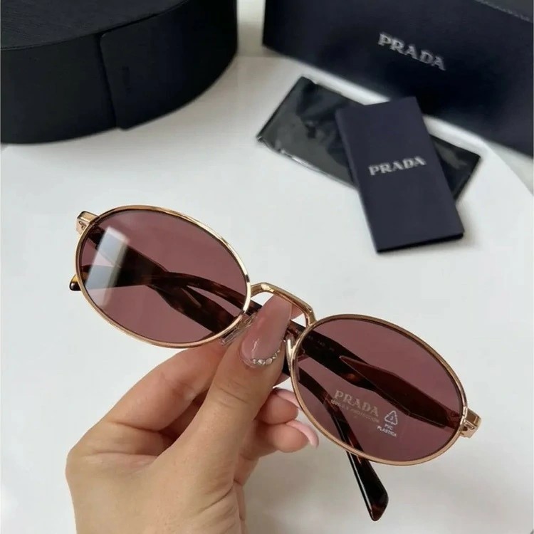 Prada PR65ZS Oval Purple Brown