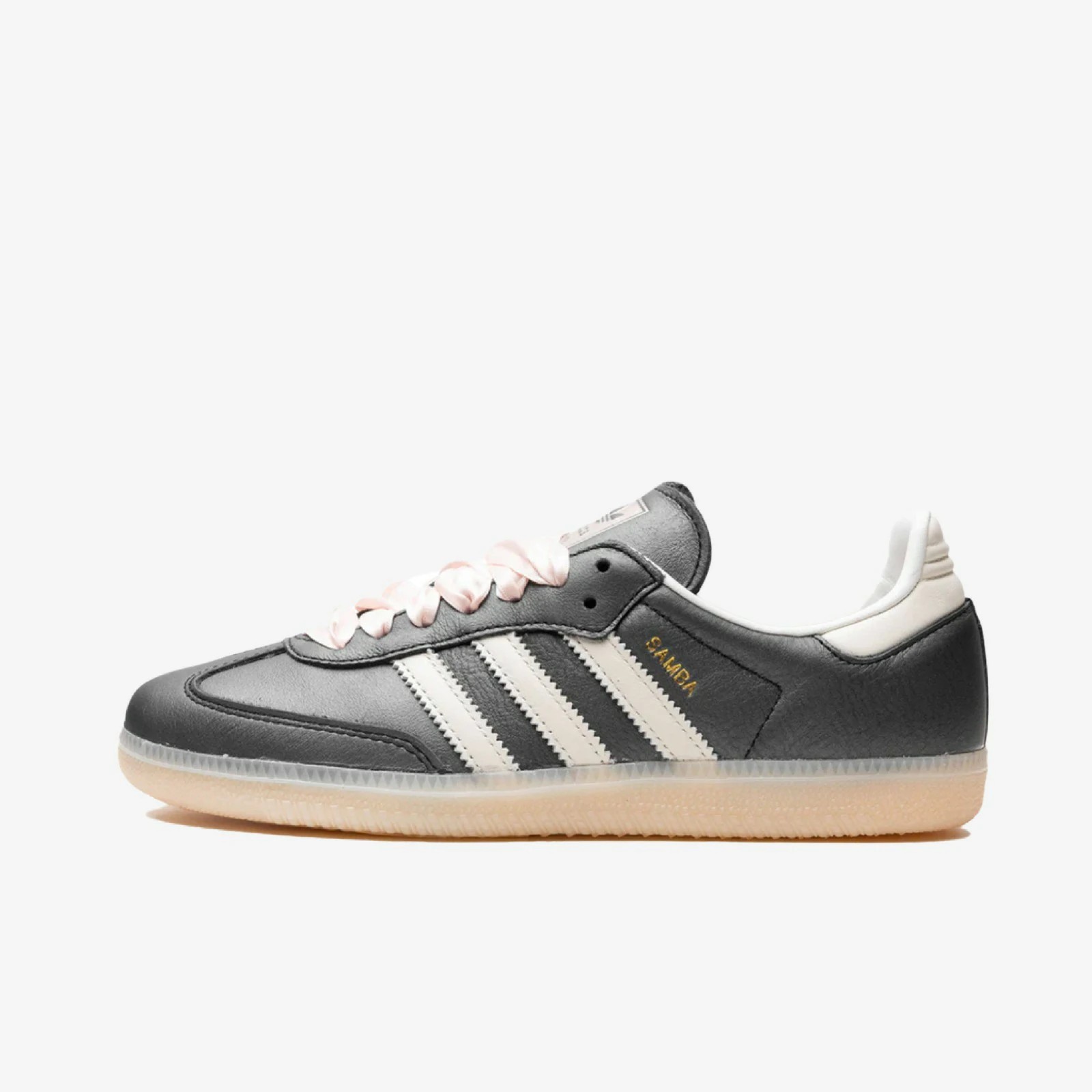 adidas Samba OG Black Pink Ribbon Laces