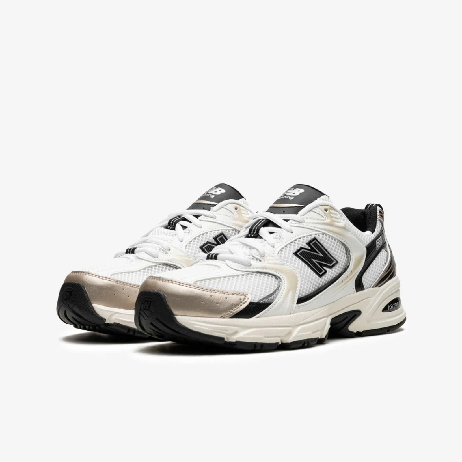 New Balance 530 White  Gold  Black