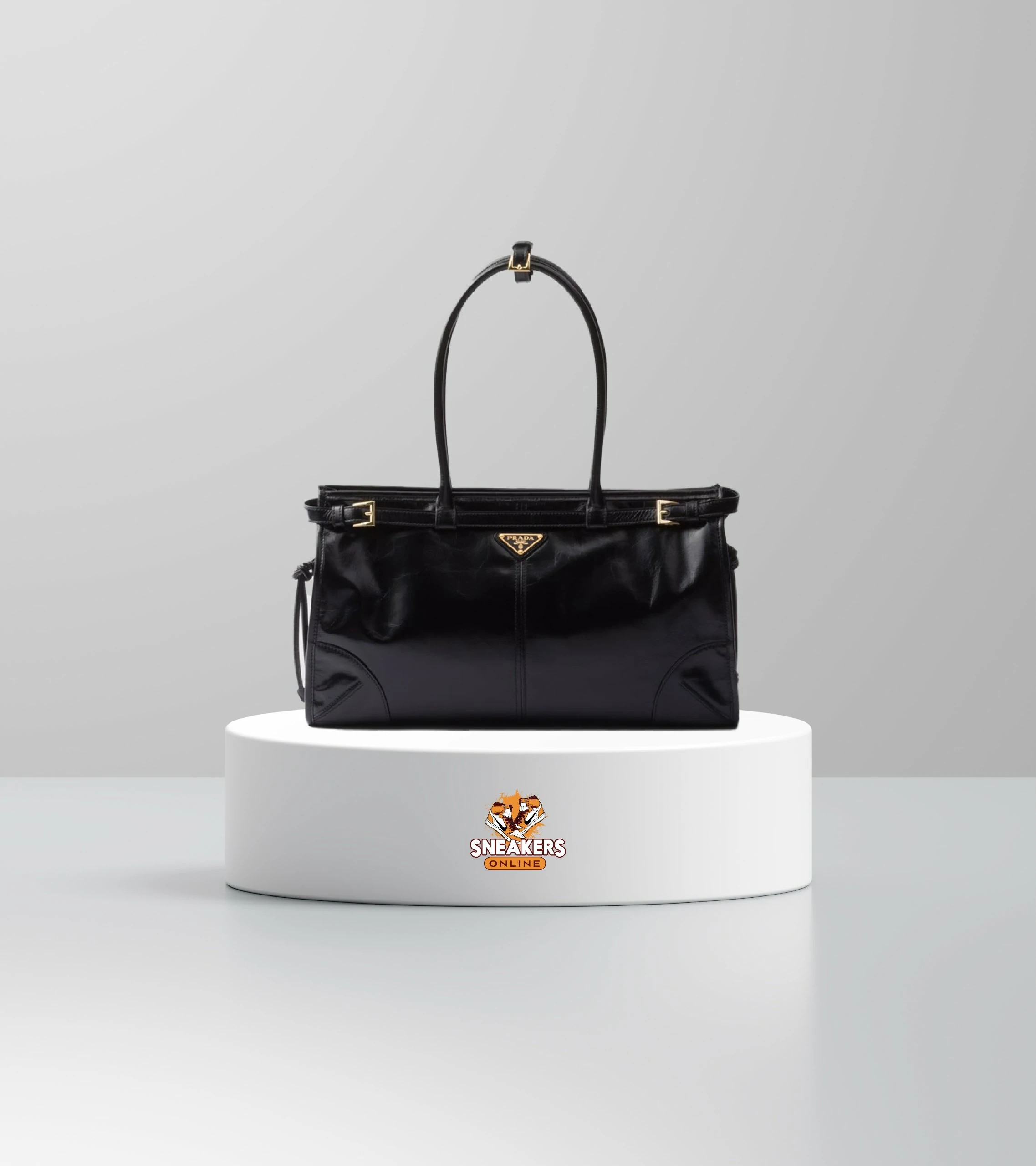 Prada Bonnie Black Leather Handbag