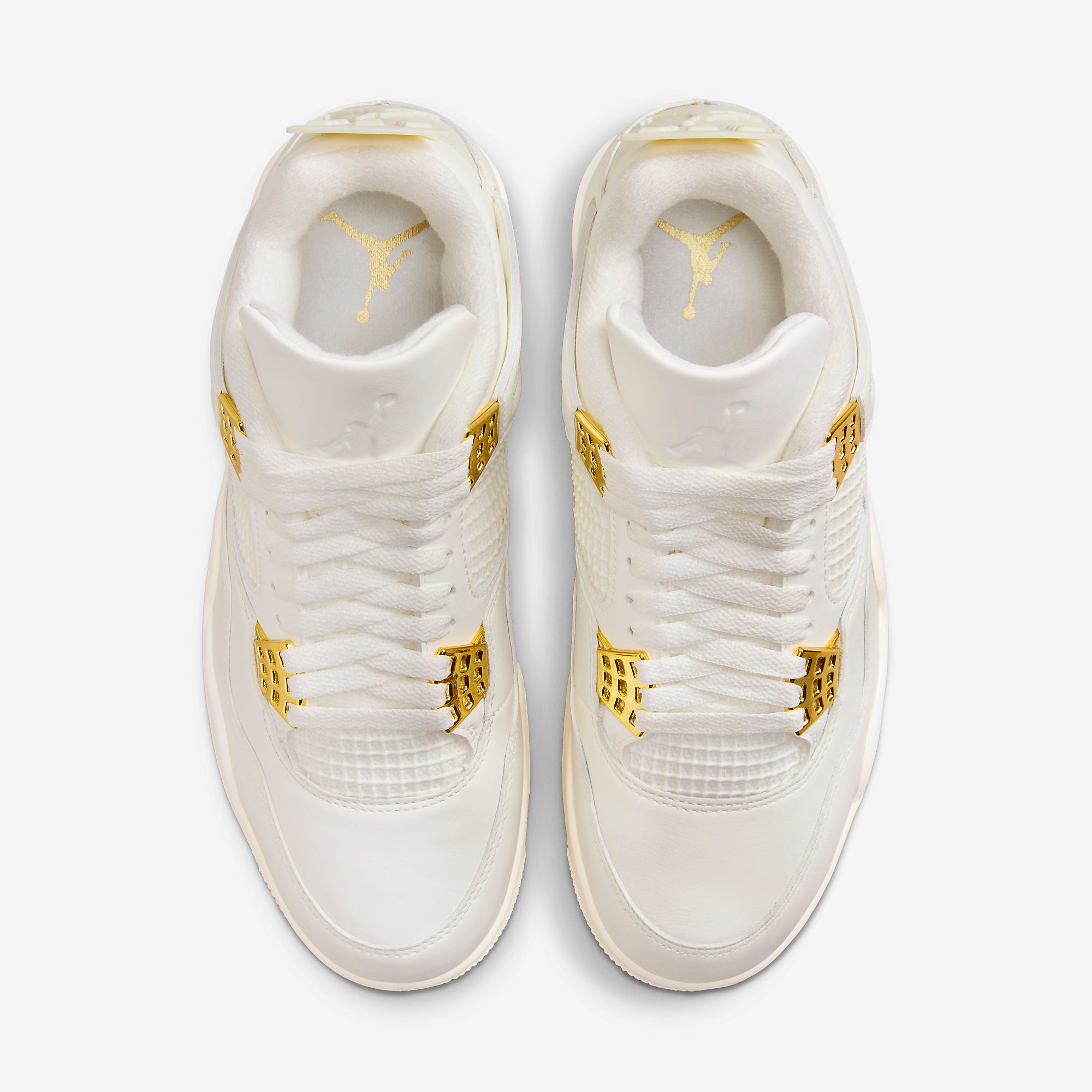 Nike Air Jordan 4 Retro White & Gold