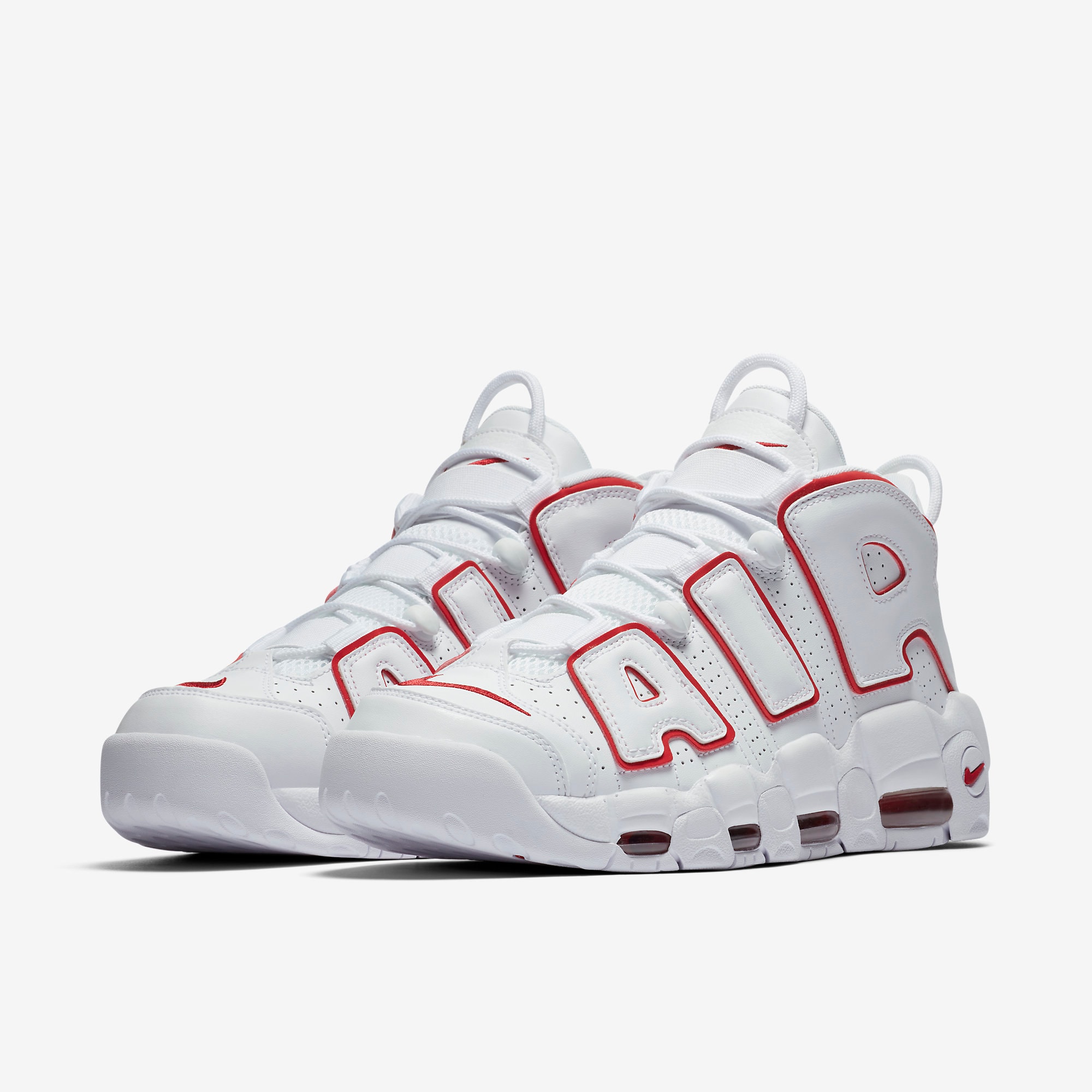 Nike Air More Uptempo White Varsity Red