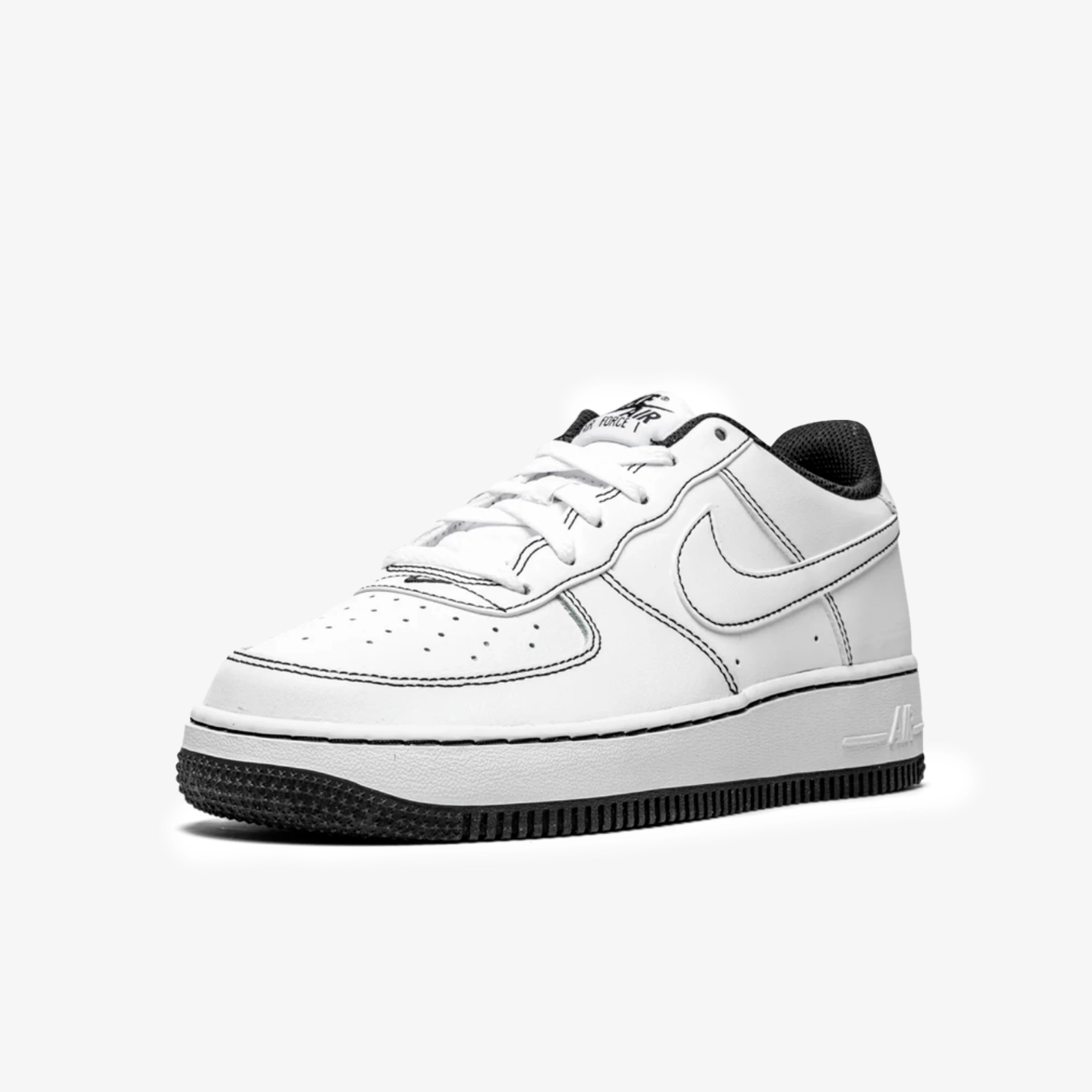 Nike Air Force Black Stitch