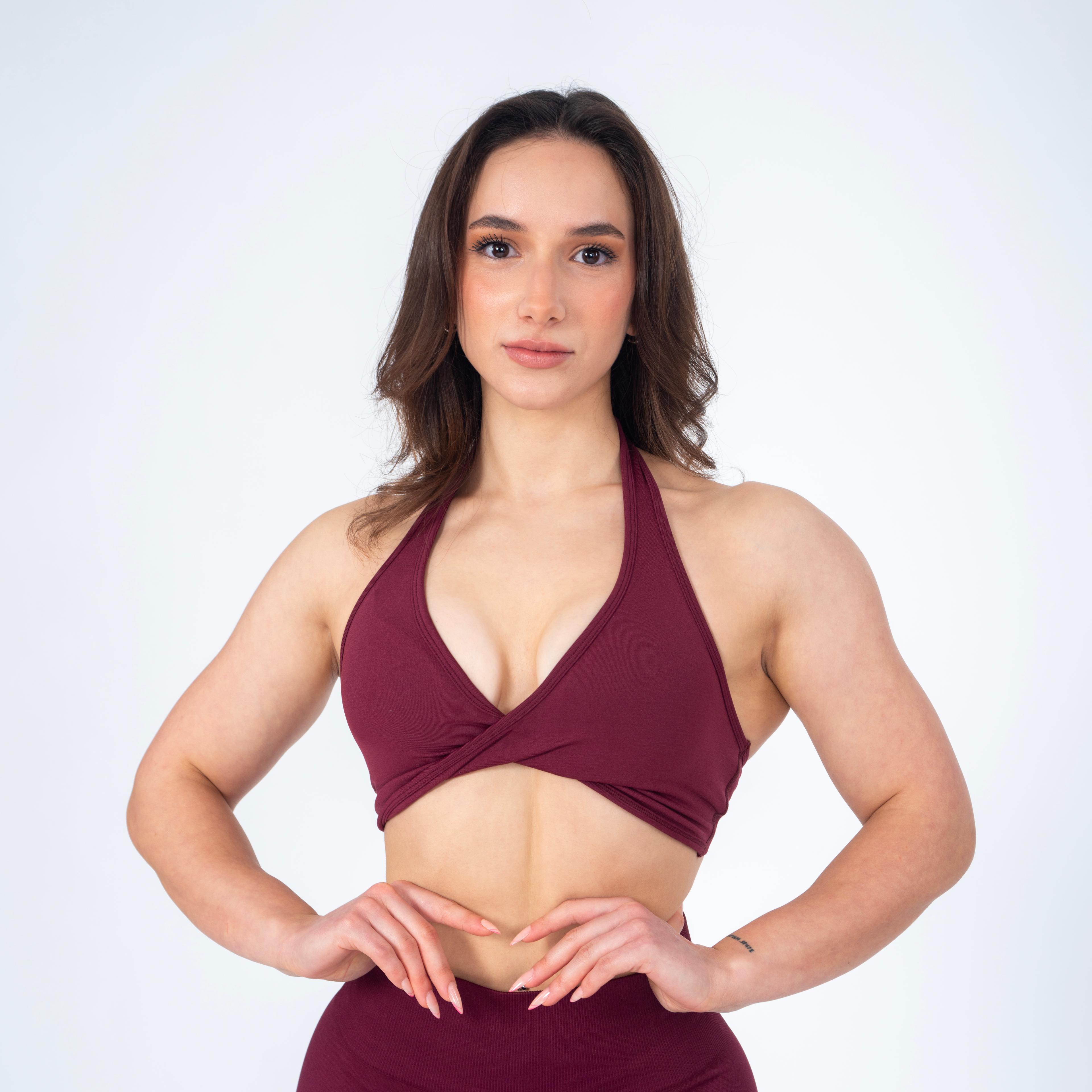 Elemental Twist Bra - Burgundy