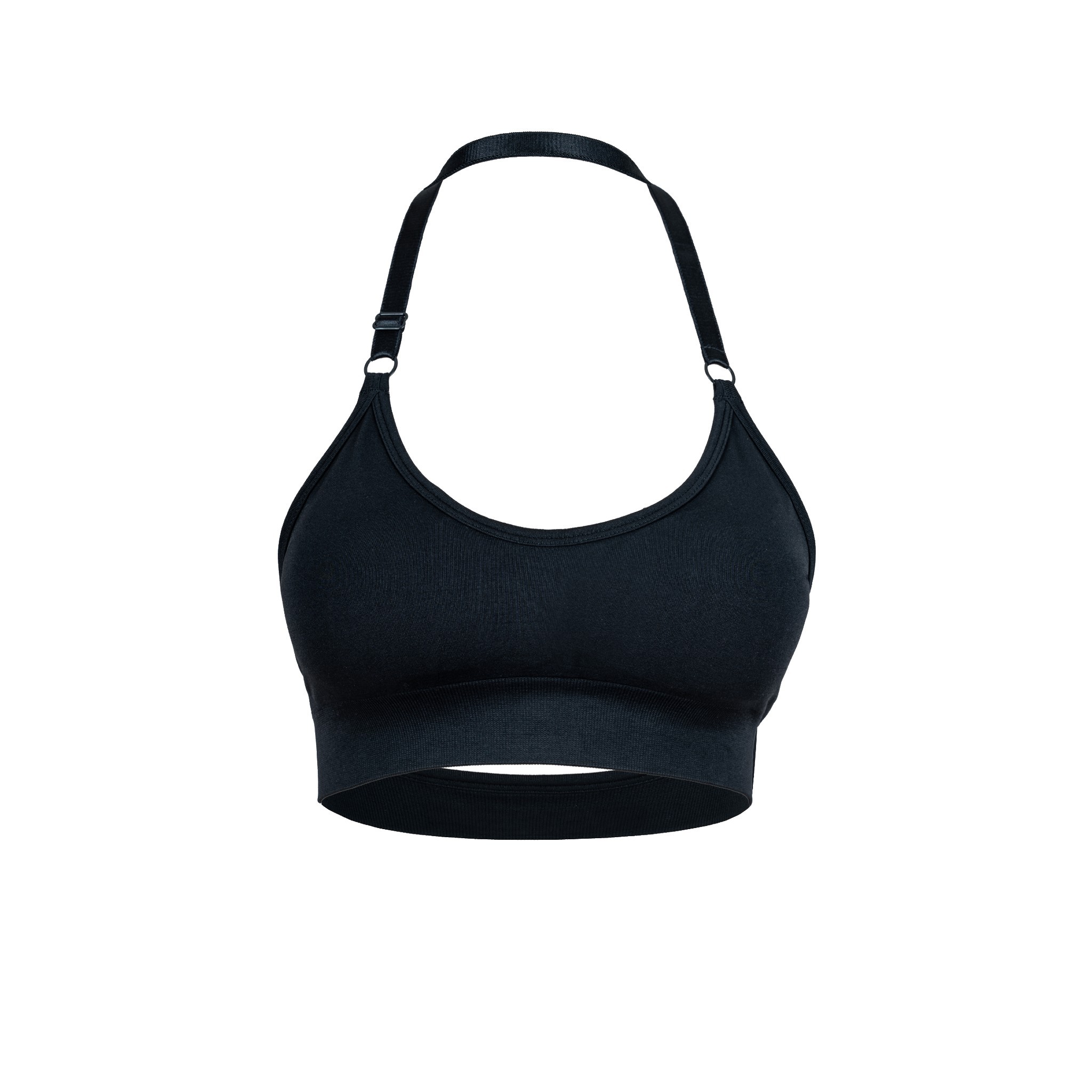 Minimal Halter Bra - Black