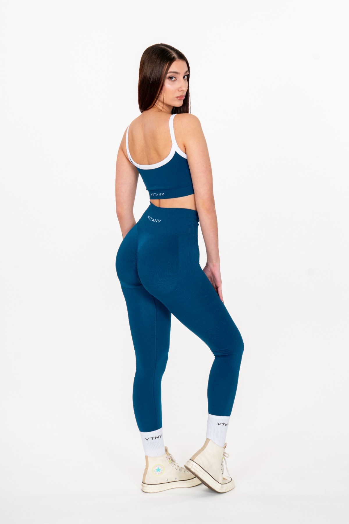 Valente V-Shape Leggings - Midnight