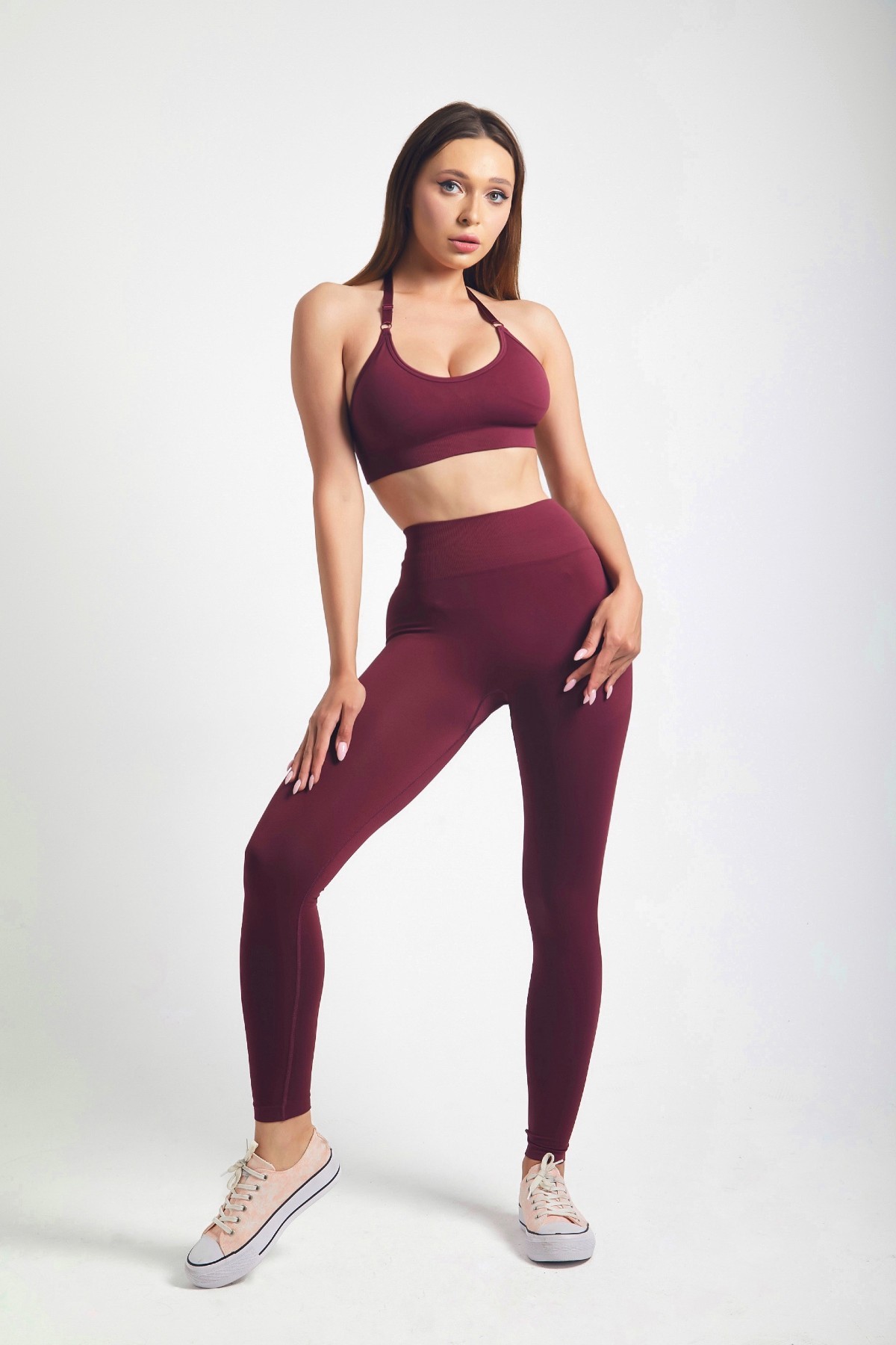 Sculpt BBL Scrunch-Bum Tayt - Burgundy
