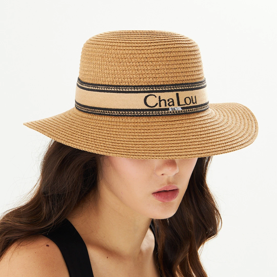 Cha Lou Riviera Raffia Hat - Natural Straw main variant image