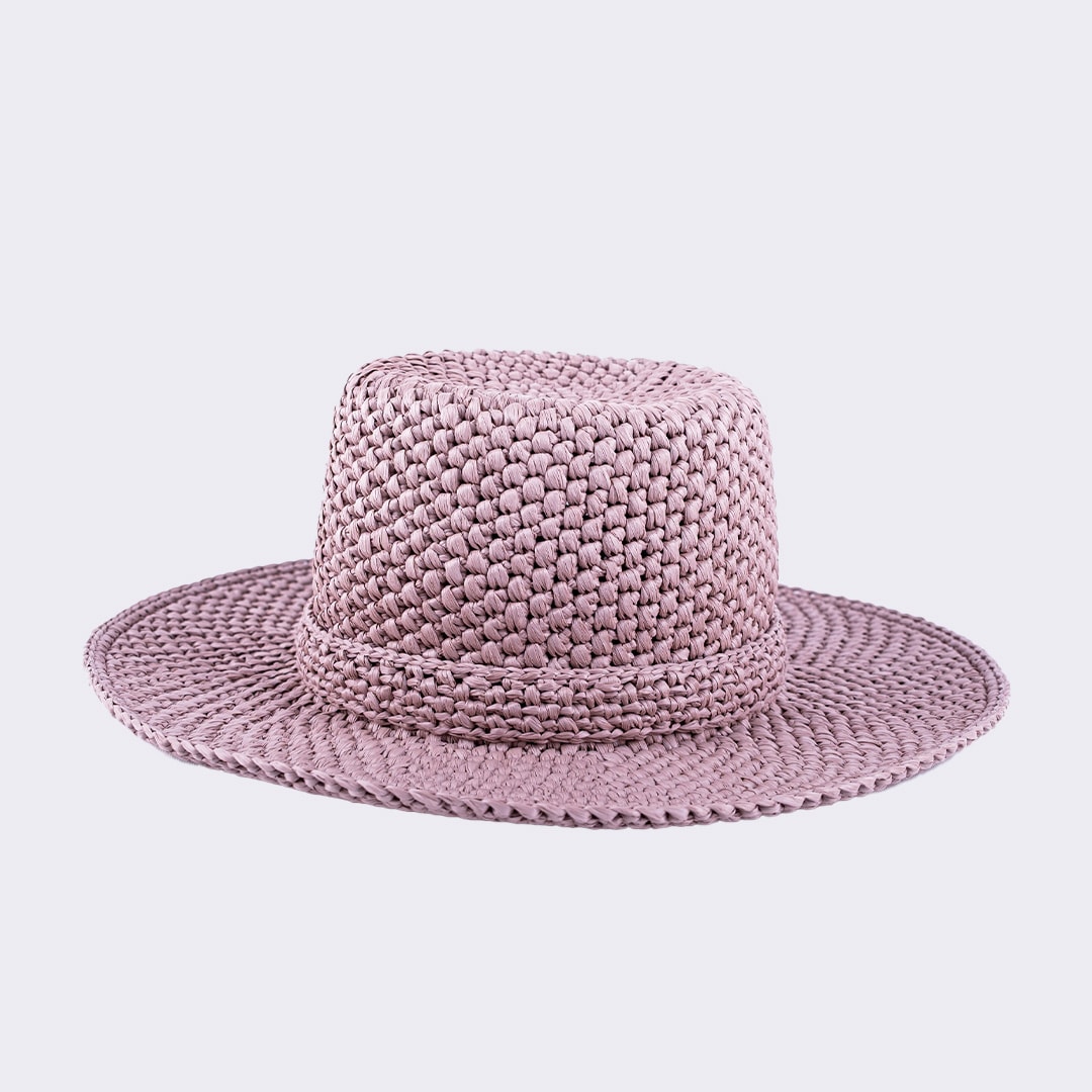 Blush Raffia Fedora image