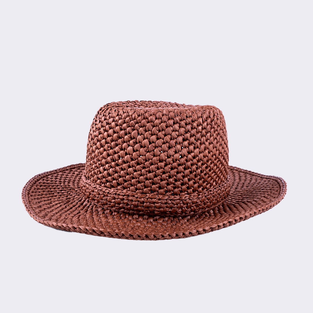 Amber Raffia Fedora image