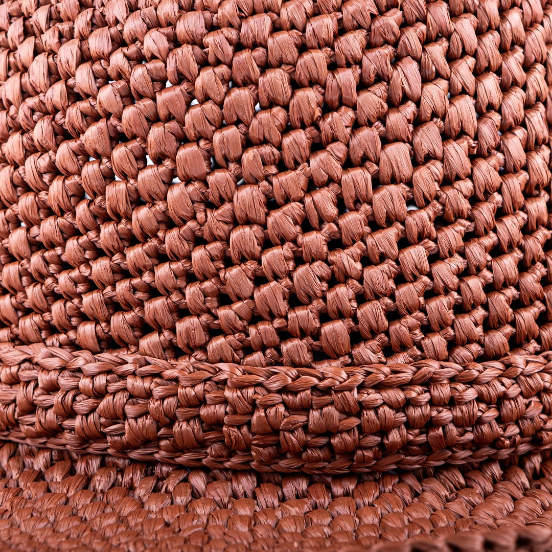 Amber Raffia Fedora