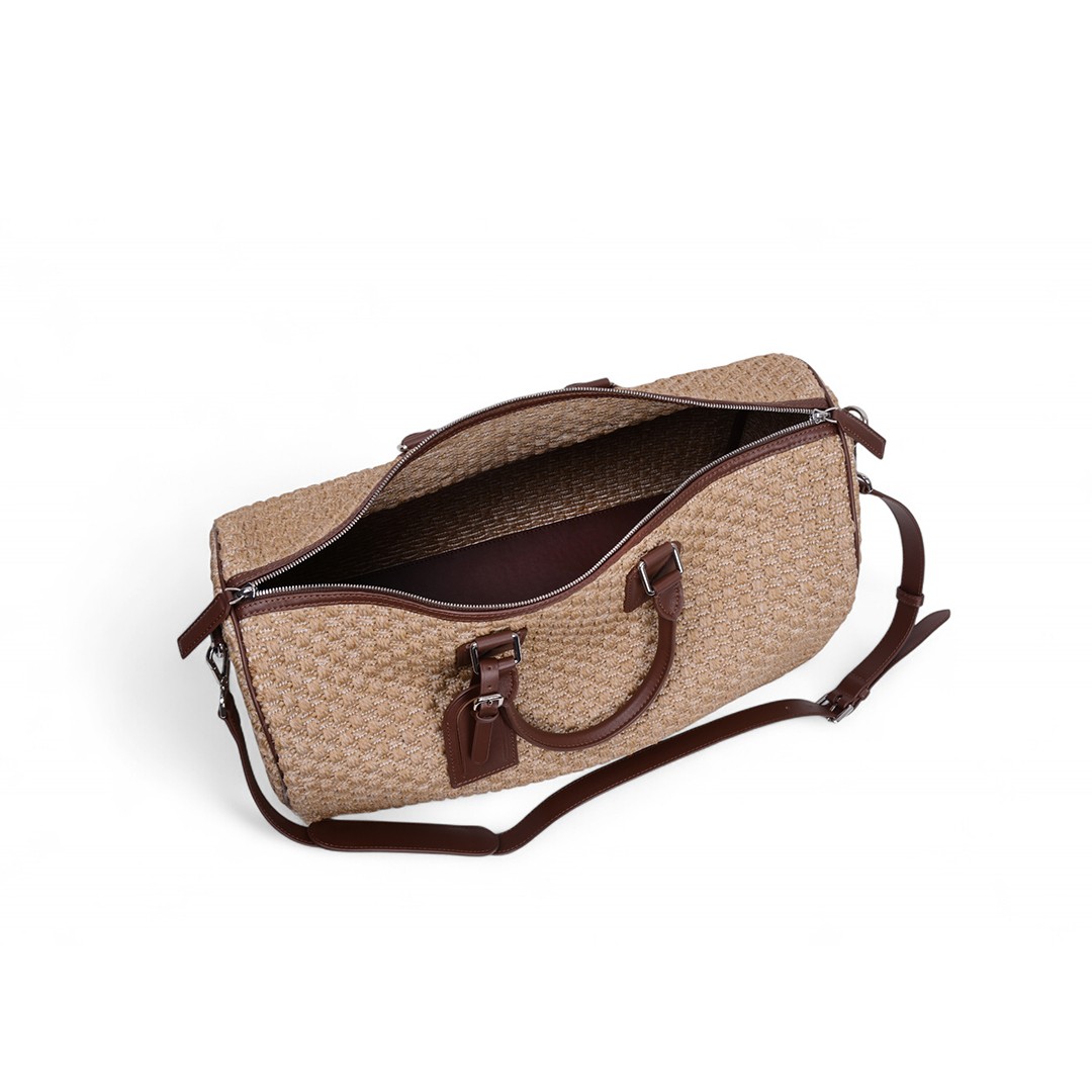 Cha Lou Beige&Brown Suitcase