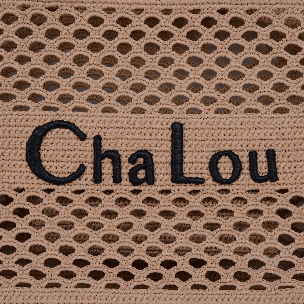Cha Lou Raffia Bej Tote Çanta