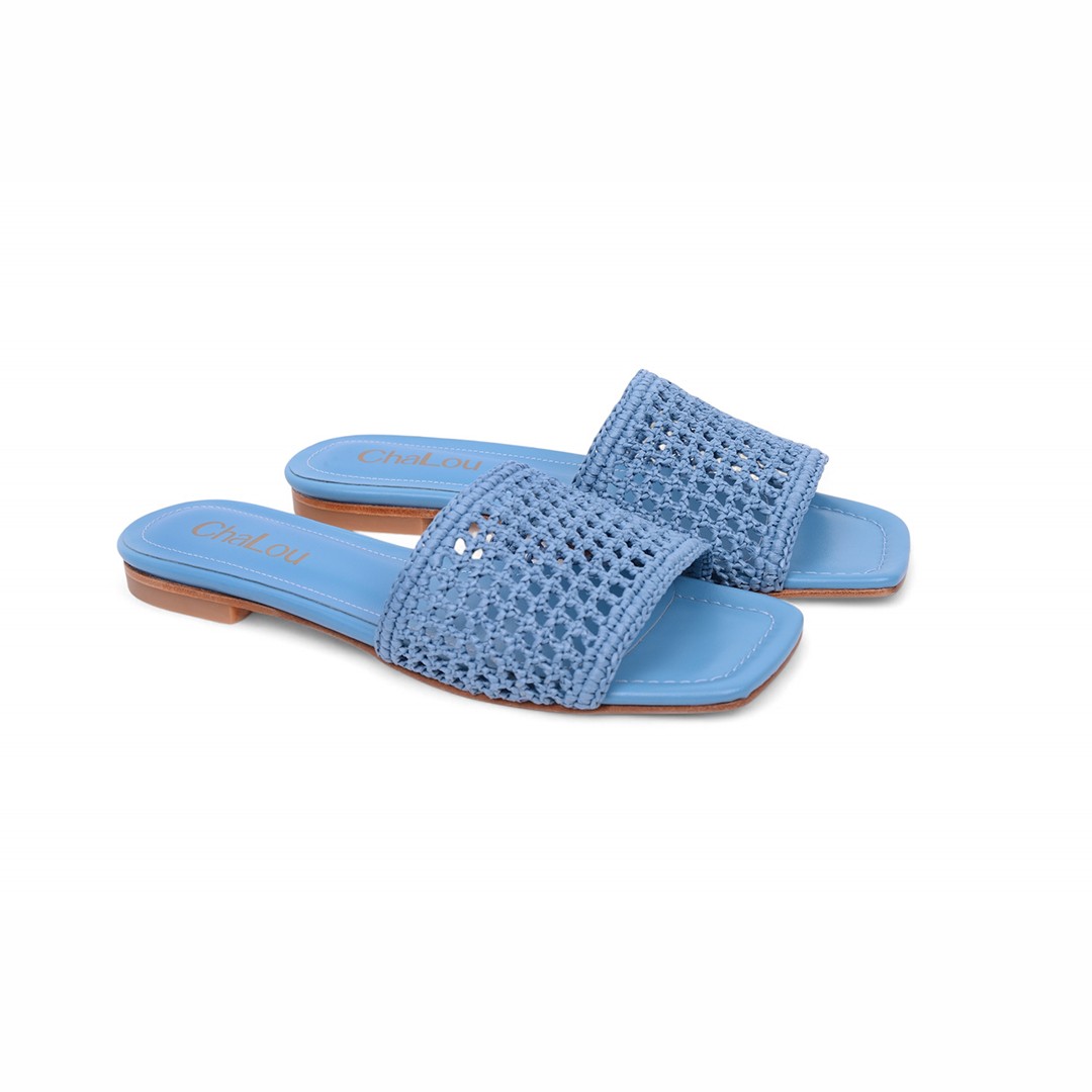 Cha Lou Blue Slippers image