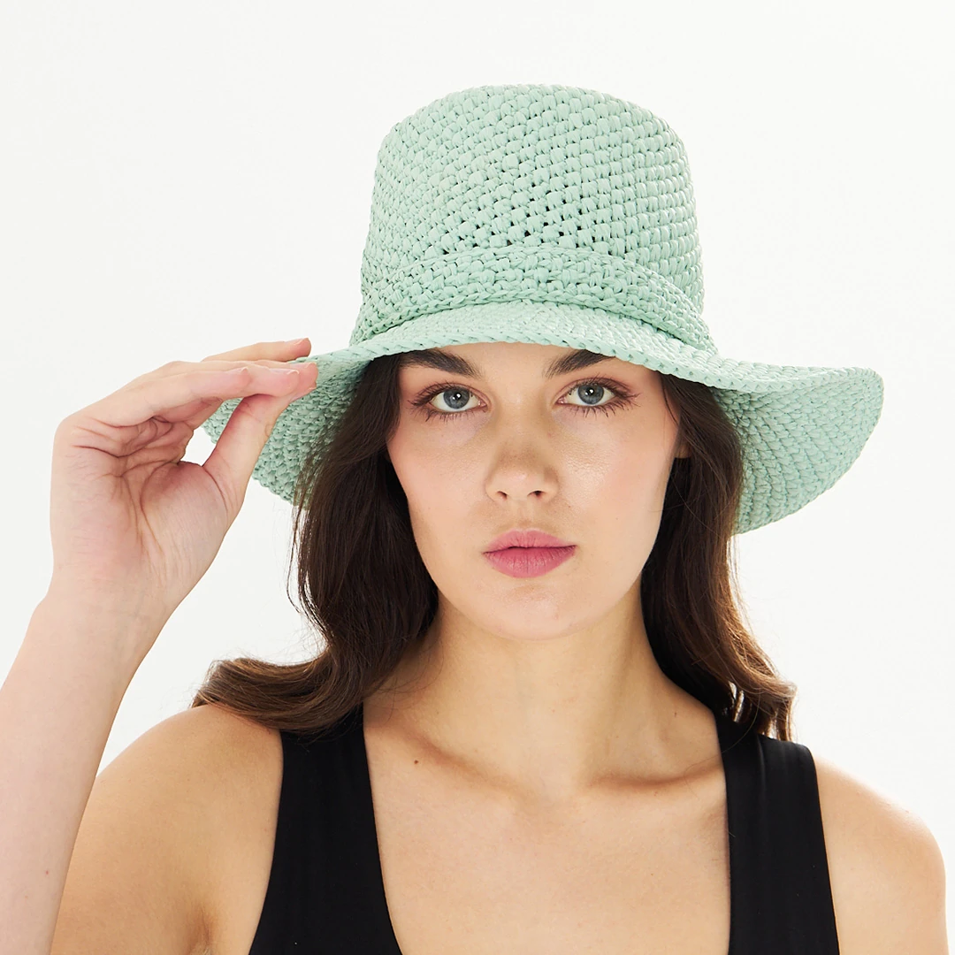 Mint Green Luxe Sun Hat thumbnail image