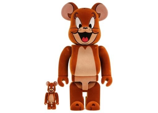 Bearbrick Tom and Jerry: Jerry Flocky 100% & 400% Set