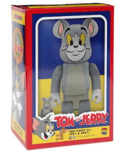 Bearbrick Tom and Jerry: Tom Flocky 100% & 400% Set