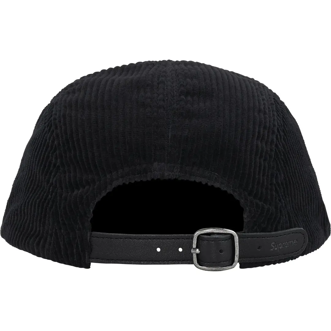 帽子 Supreme Corduroy Camp Cap black 24FW Supreme Corduroy Camp Cap - 'Black'
