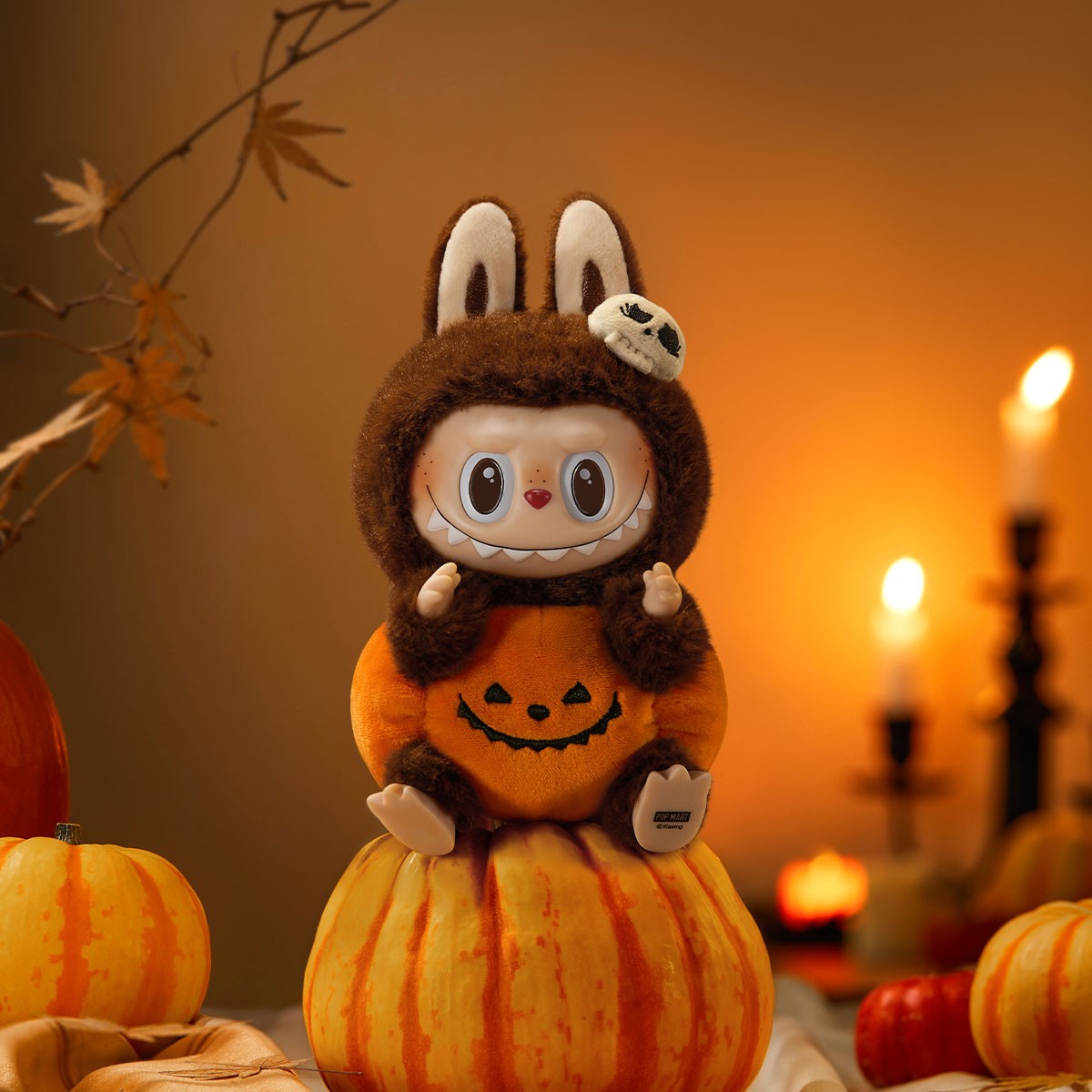 Pop Mart Happy Halloween Party Series- Sitting Pumpkin Vinyl Plush Pendant
