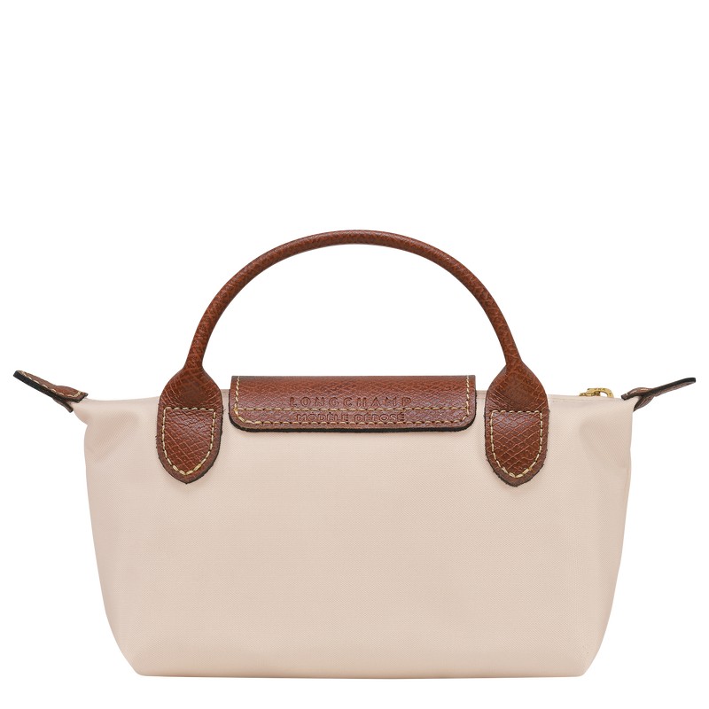 Longchamp Le Pliage Original XS El Çantası Krem