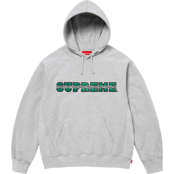 Supreme Collegiate Acronym Grey Hoodie