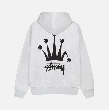 Stüssy Regal Crown Zipped Hoodie Grey