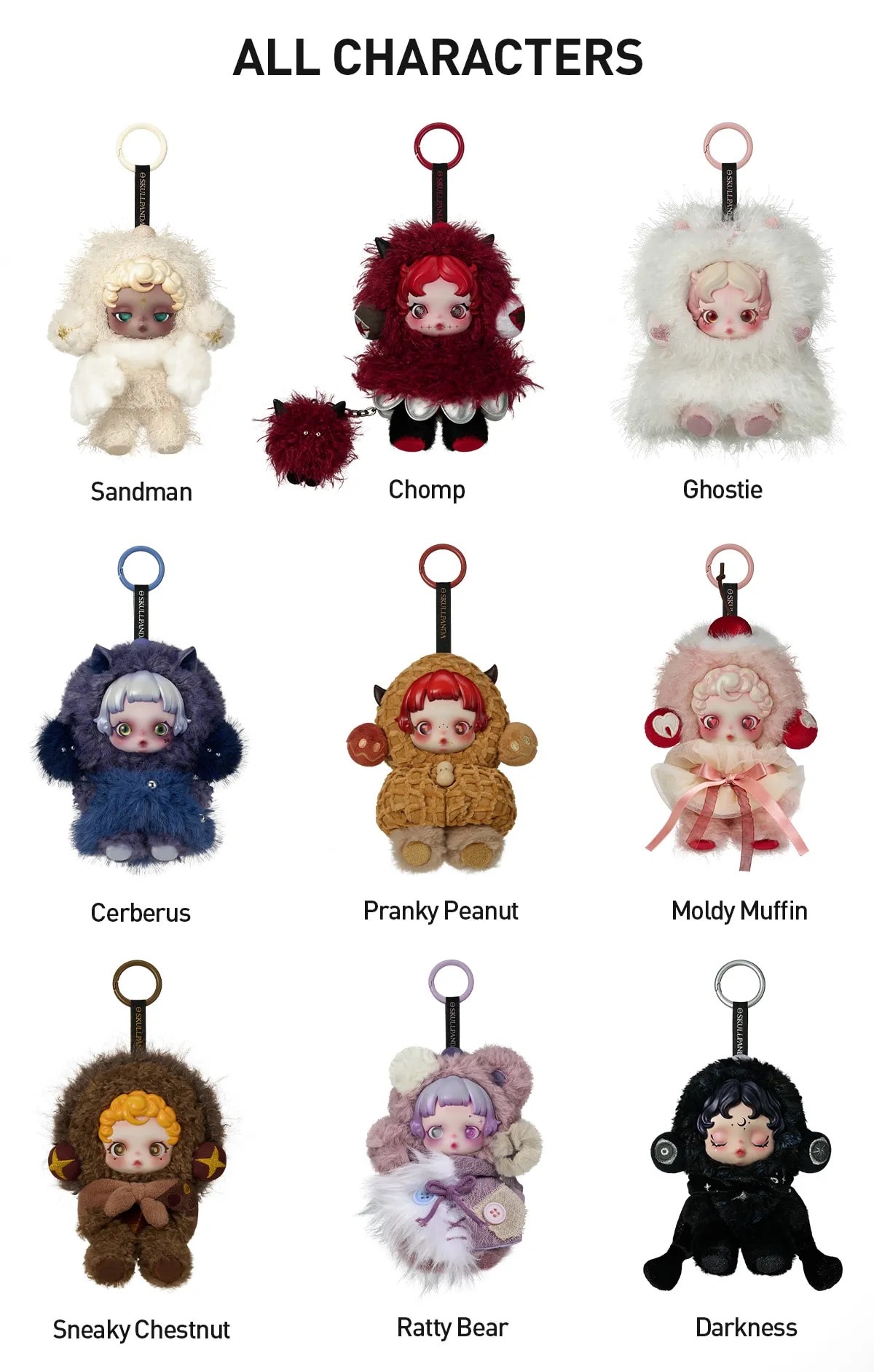 Pop Mart SKULLPANDA You Found Me! Series Plush Doll Pendant