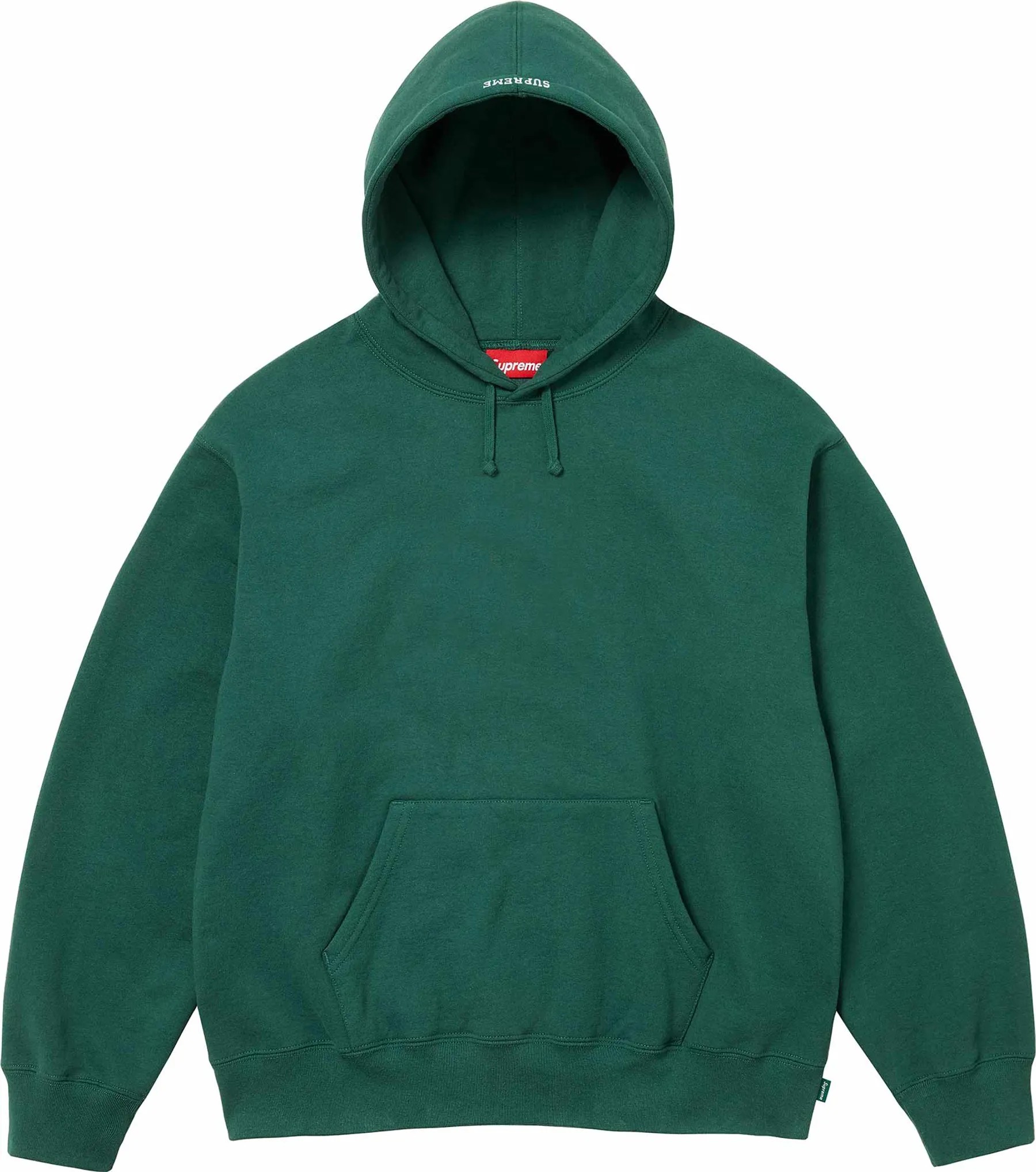 Supreme Paint Hooded Green Sweatshirt