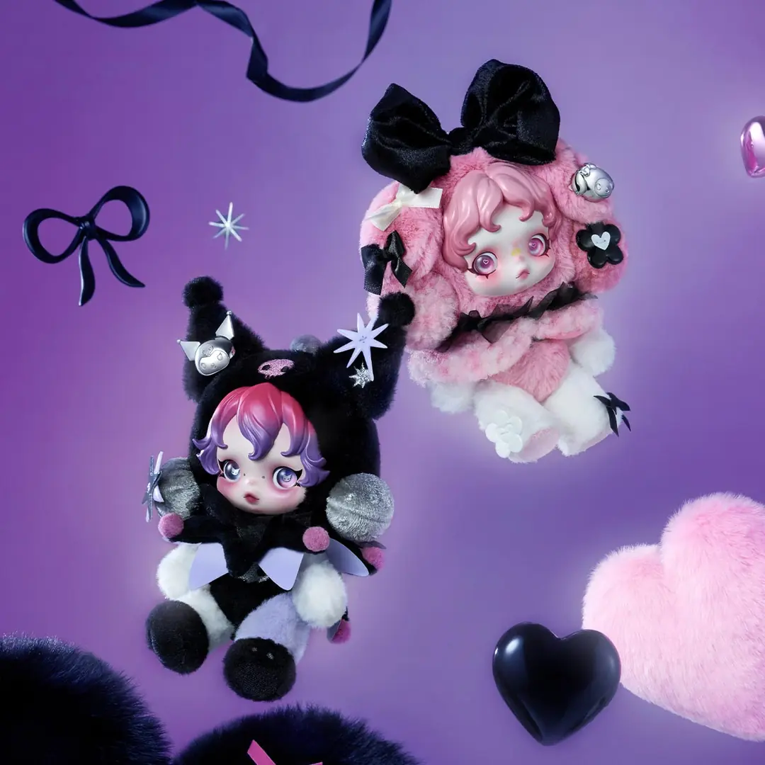 Pop Mart SKULLPANDA × MY MELODY Plush