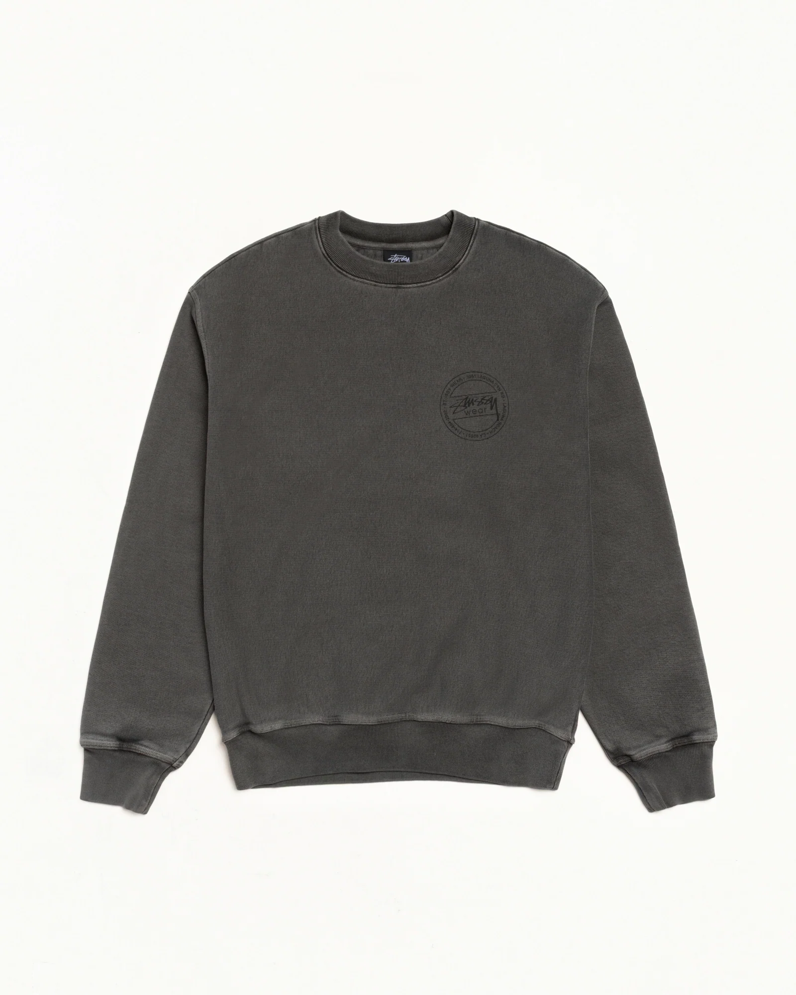 Stüssy Wear Crew Pigment Dyed - 'Black'