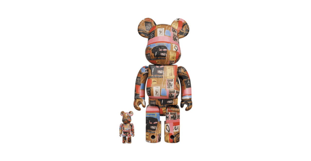 Bearbrick Andy Warhol x JEAN-MICHEL BASQUIAT #2 100% & 400% Set