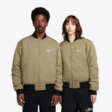 Stüssy x Nike Reversible Varsity Jacket 'Olive'