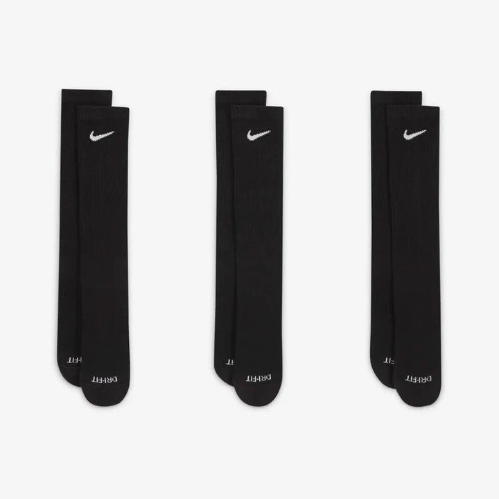 Nike x Stüssy Everyday Plus Crew Socks (3-Pack) 'Black'