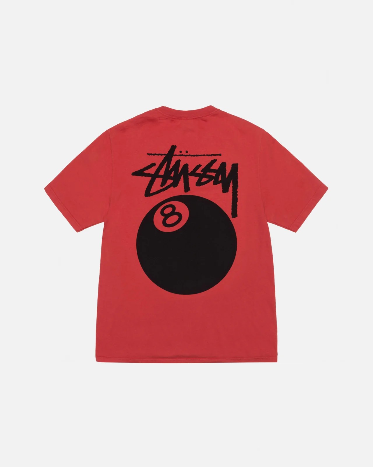 Stüssy 8 Ball Pigment Dyed Tee "Red"