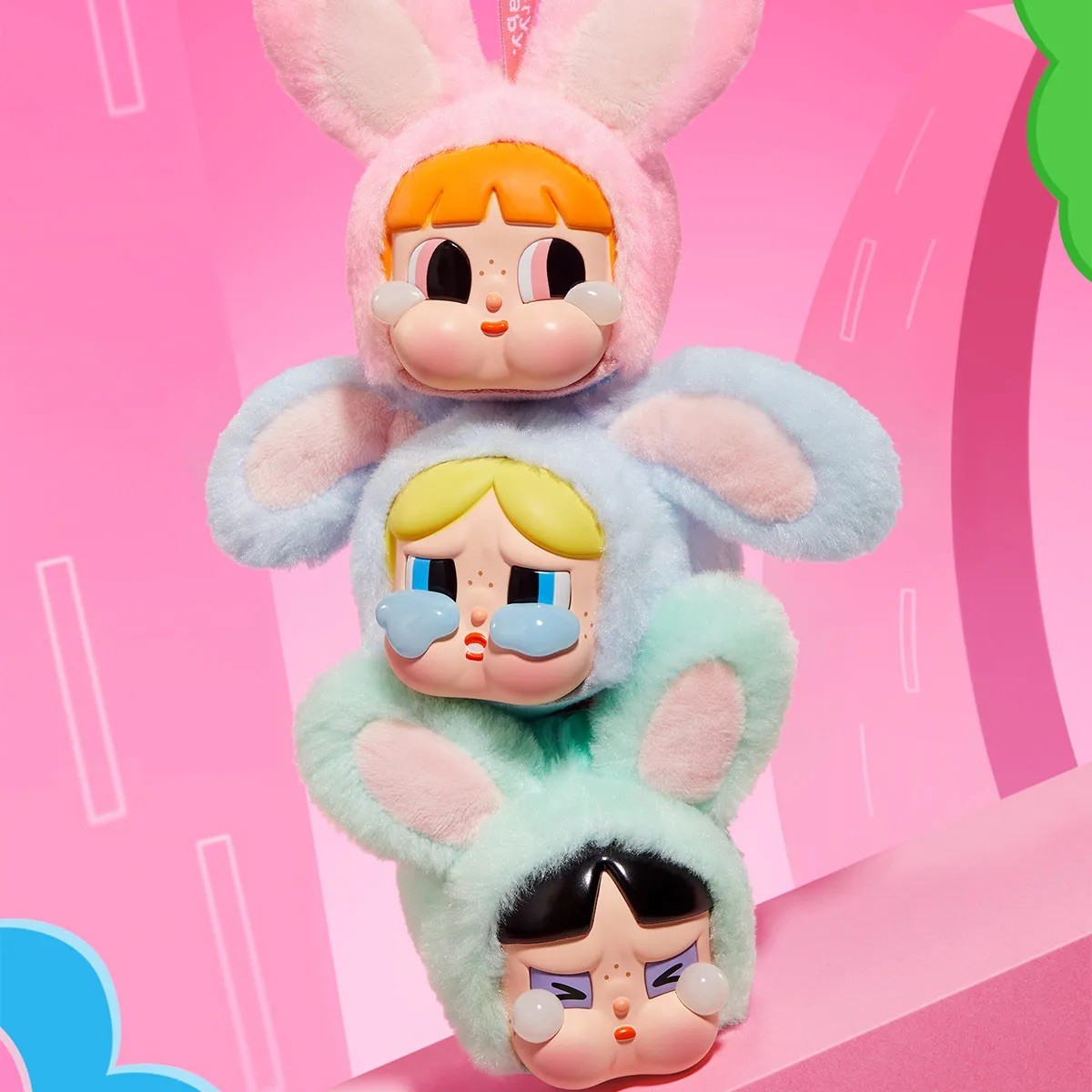 Pop Mart CRYBABY × Powerpuff Girls Series-Vinyl Face Plush Blind Box