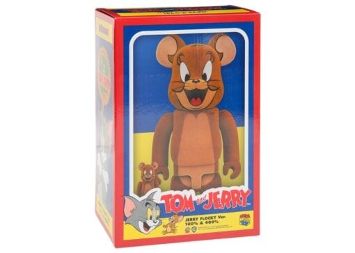 Bearbrick Tom and Jerry: Jerry Flocky 100% & 400% Set