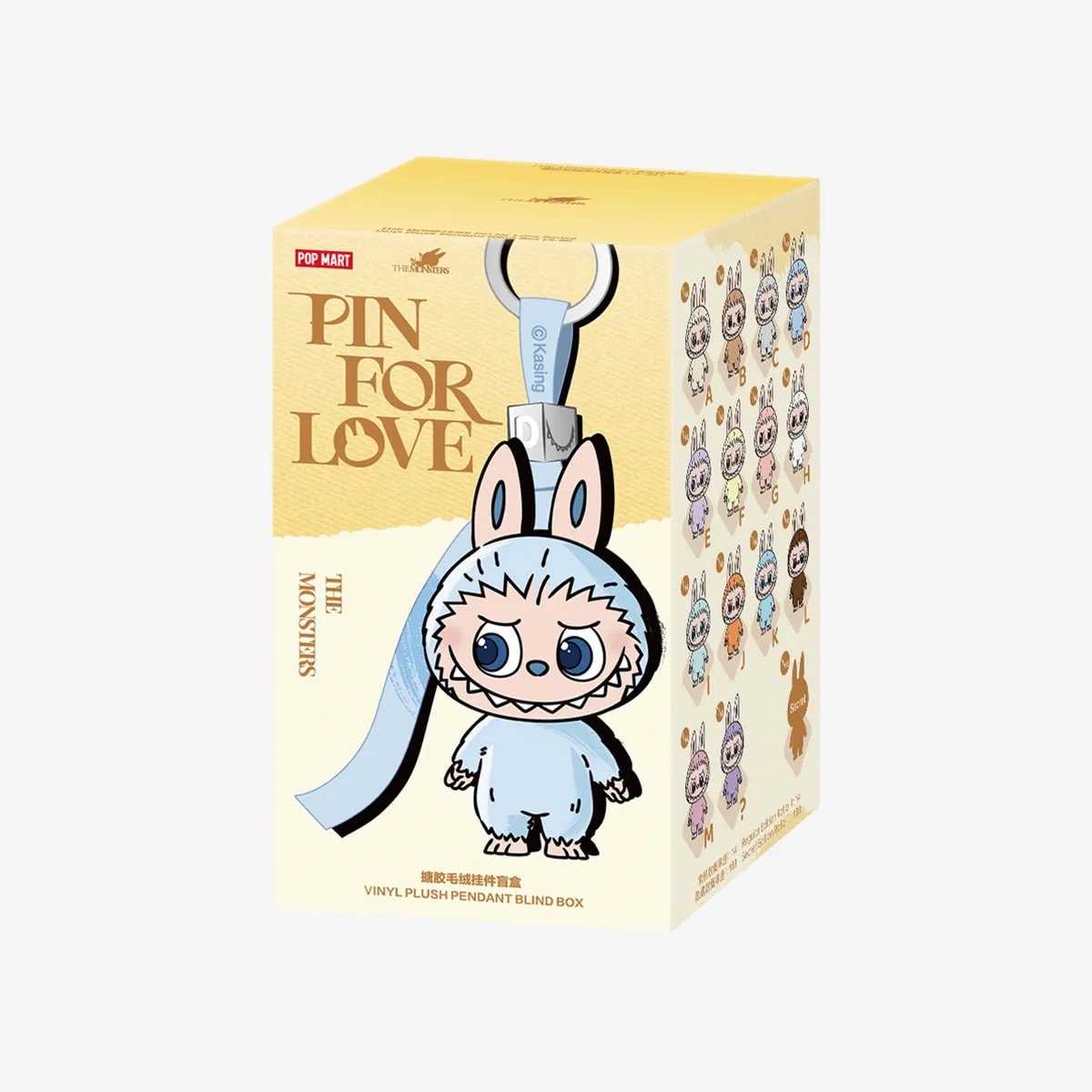 Pop Mart Labubu THE MONSTERS Pin for Love Series-Vinyl Plush Pendant Blind Box (A-M)