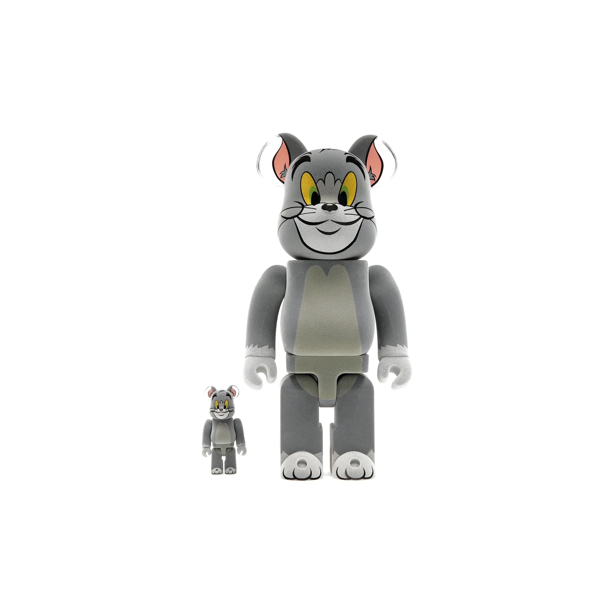 Bearbrick Tom and Jerry: Tom Flocky 100% & 400% Set