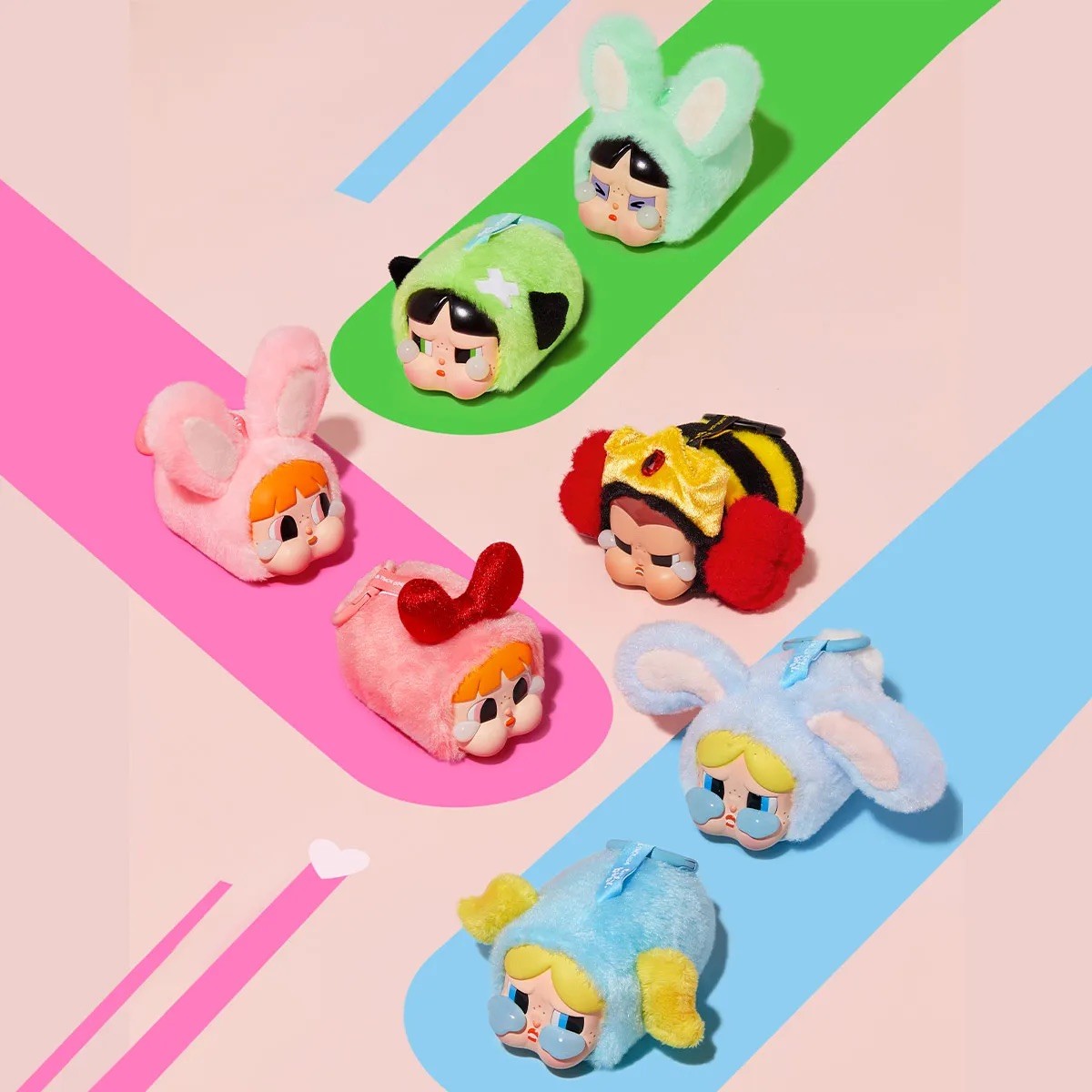 Pop Mart CRYBABY × Powerpuff Girls Series-Vinyl Face Plush Blind Box