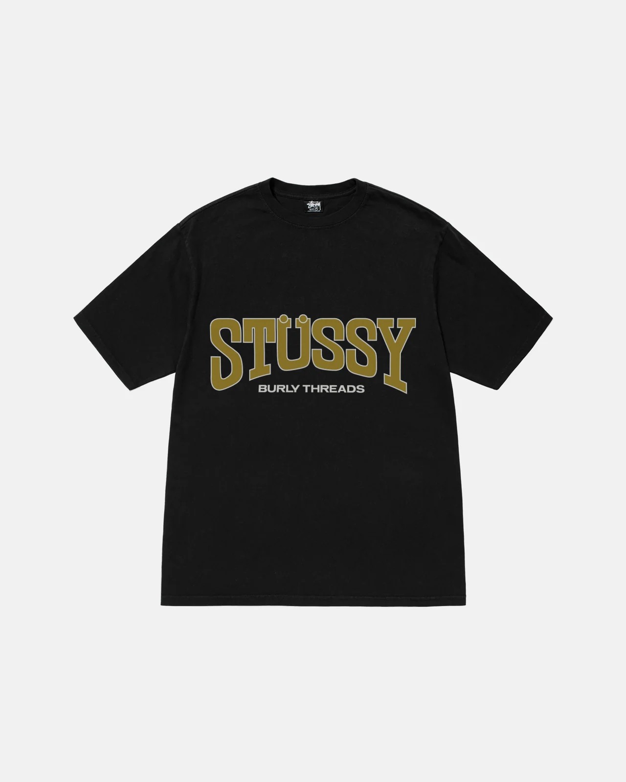 Stüssy Burly Threads Tee Pigment Dyed 'Black'