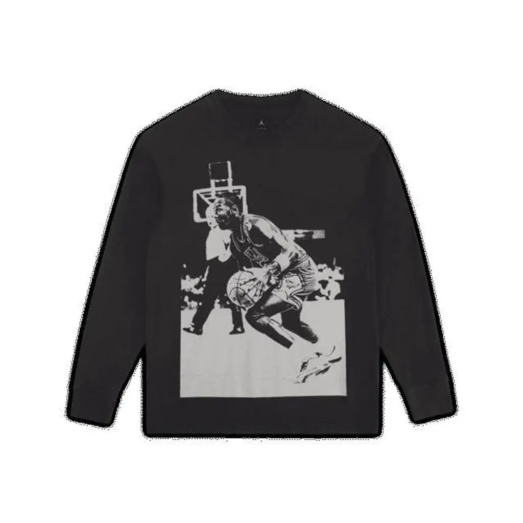 Union x Jordan Long Sleeve Tee Off Noir