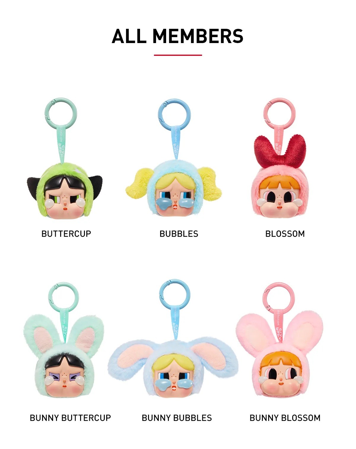 Pop Mart CRYBABY × Powerpuff Girls Series-Vinyl Face Plush Blind Box